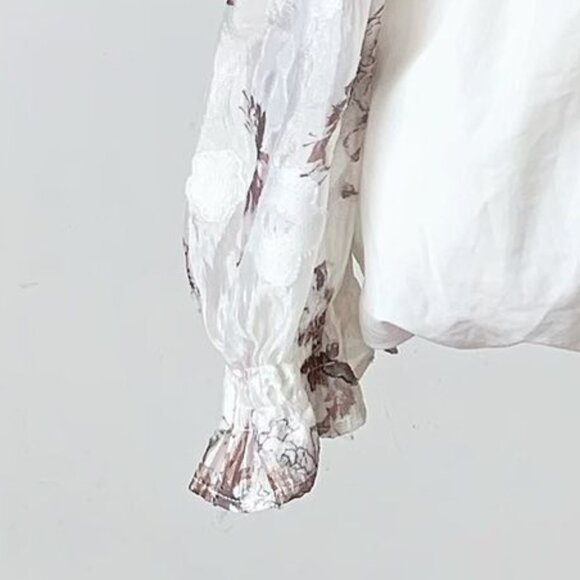 Romantic Floral Print Corset Blouse 🌷 - Picture 4 of 4